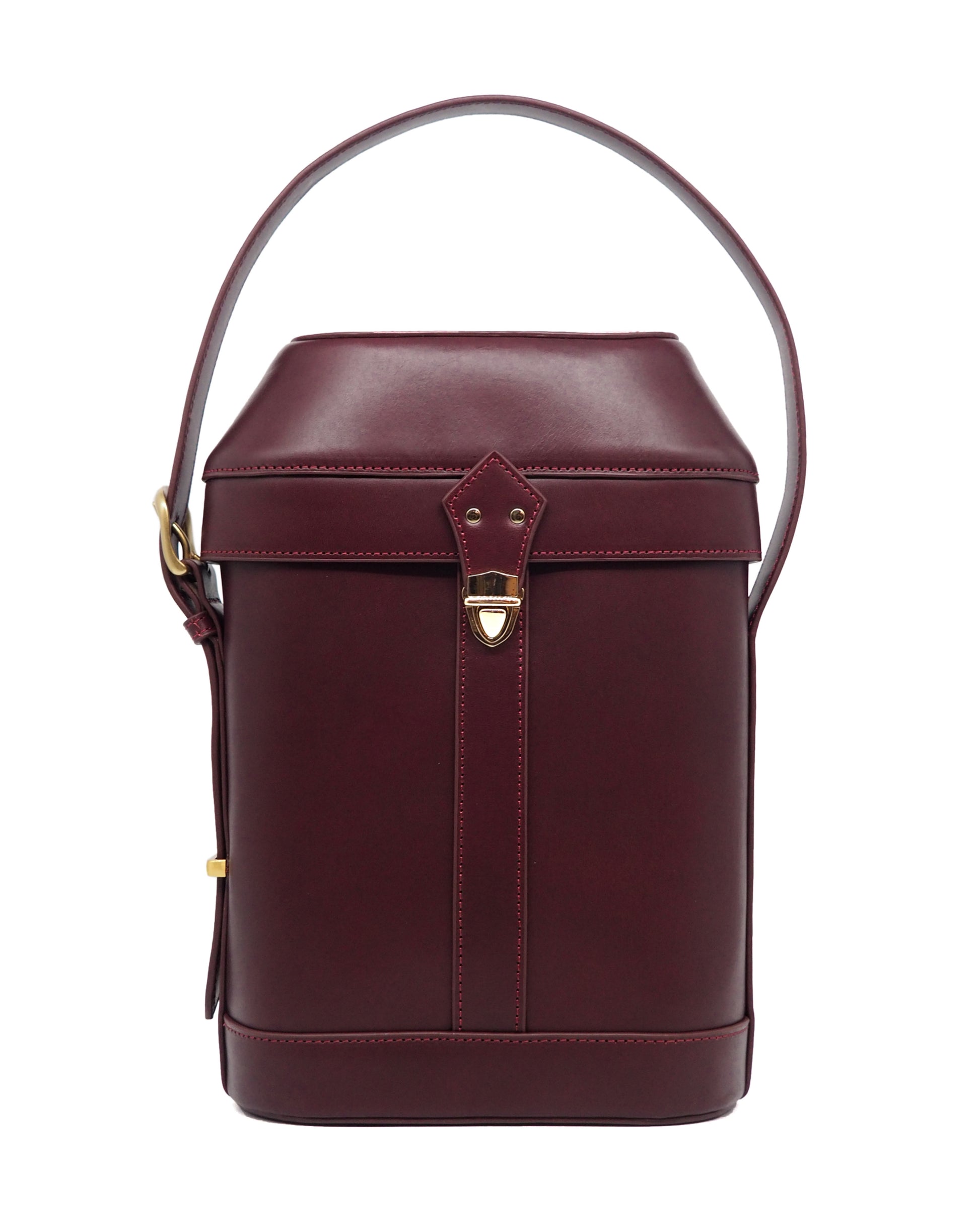 Duo Wine Carrier (Burgundy Lamma Belly)
