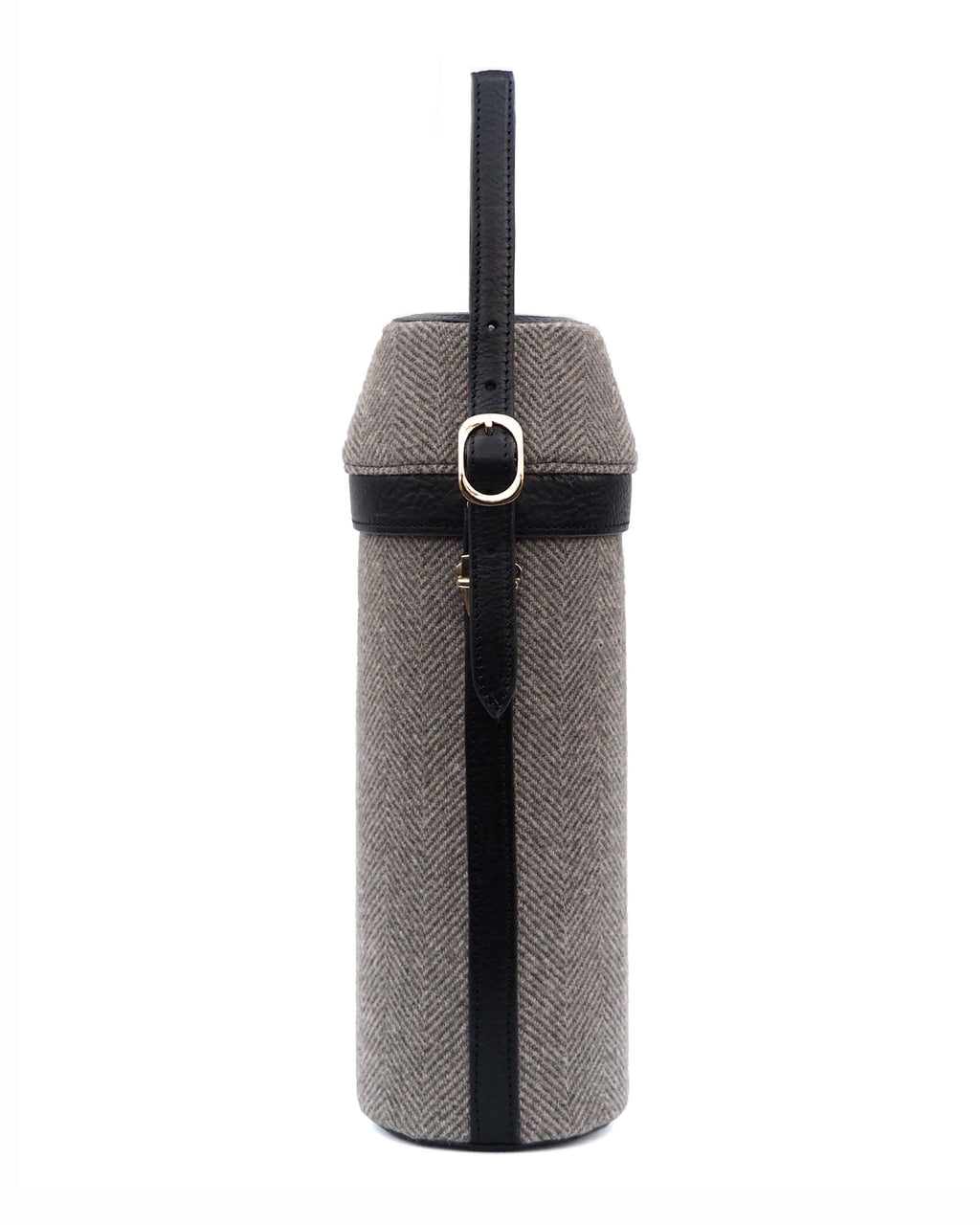 Storm System Herringbone Wine Carrier (Grey/ Nero)