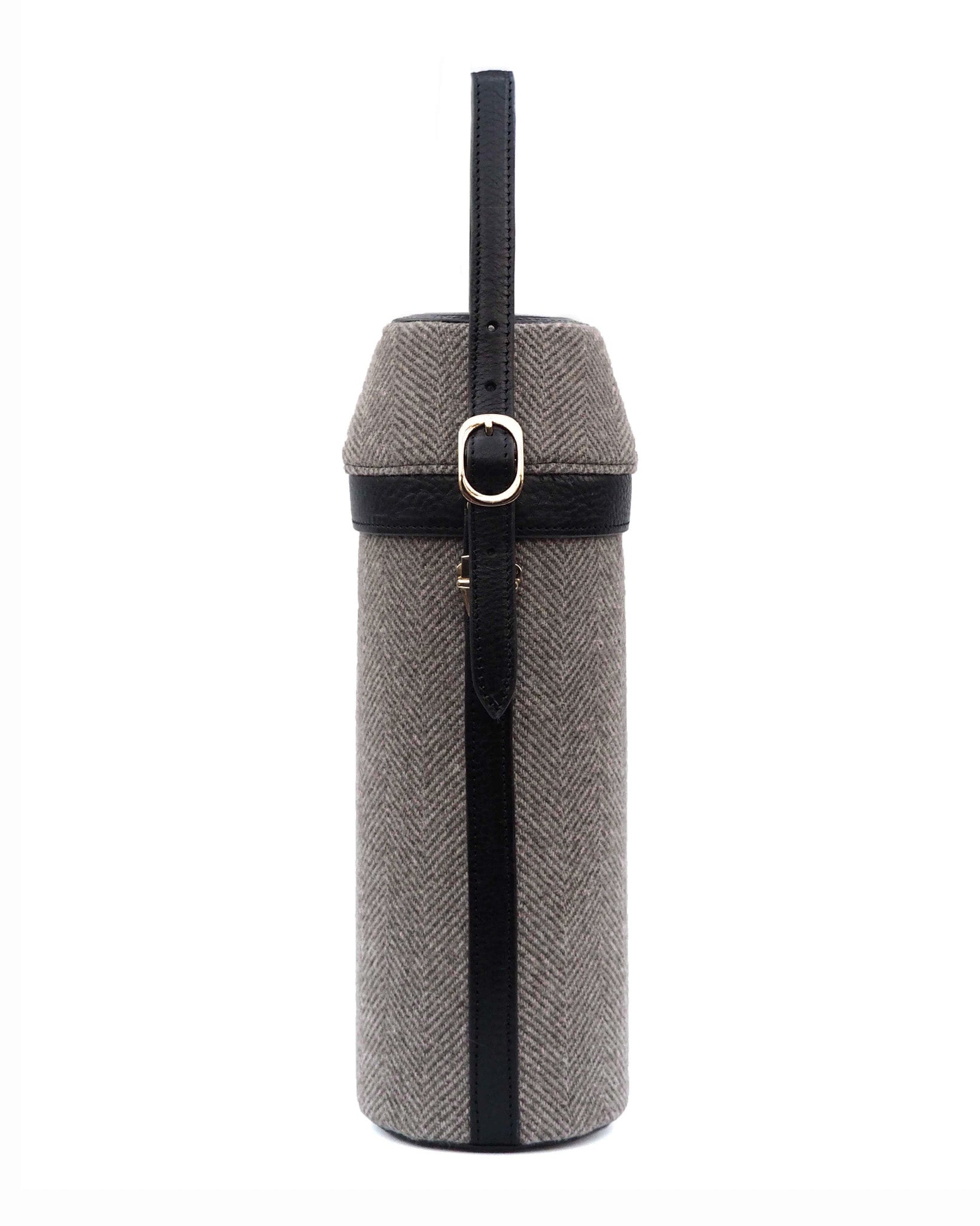 Storm System Herringbone Wine Carrier (Grey/ Nero)