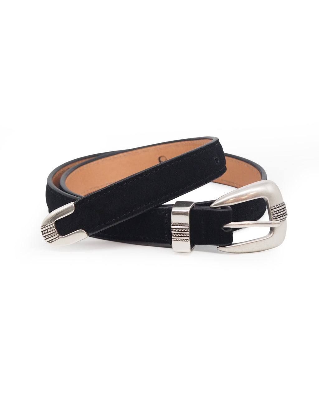 Western Suede Belt (Black)