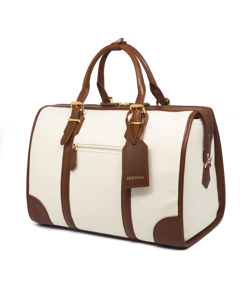 Viaggio 重型帆布行李袋（象牙色/干邑色）