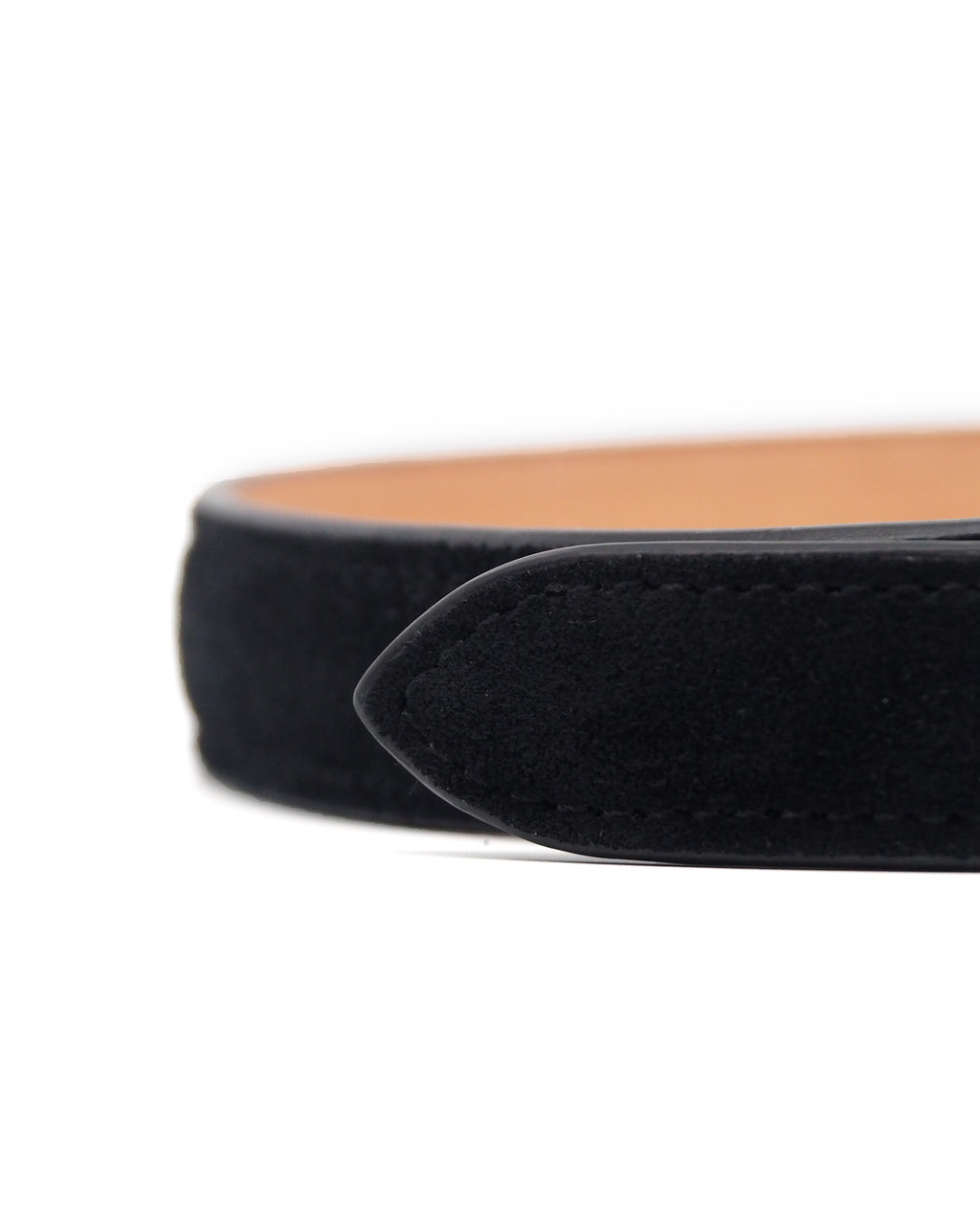O-Ring Suede Belt (Black)