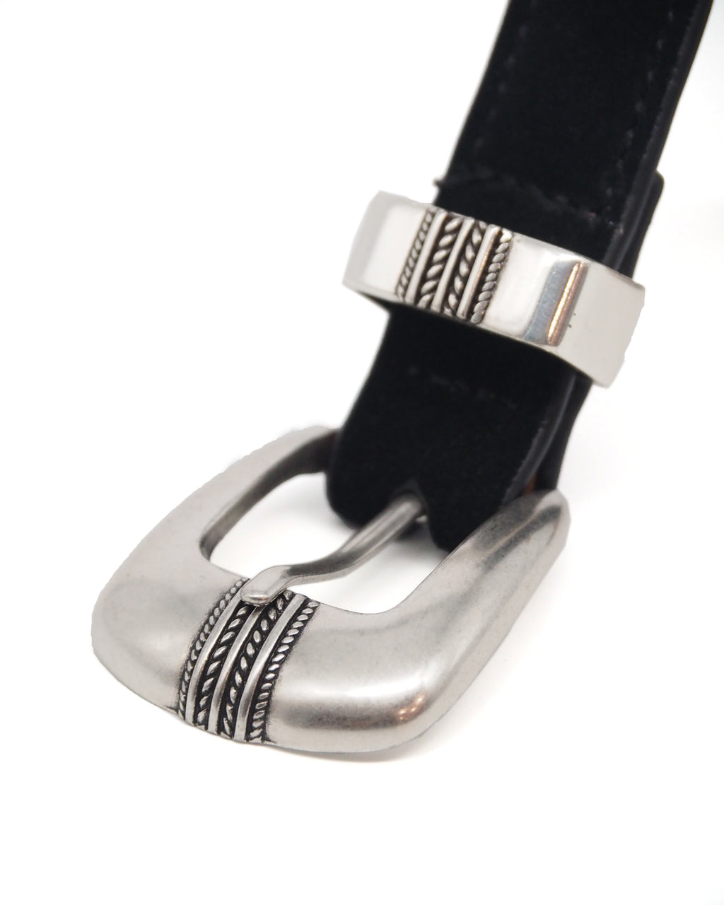 Western Suede Belt (Black)