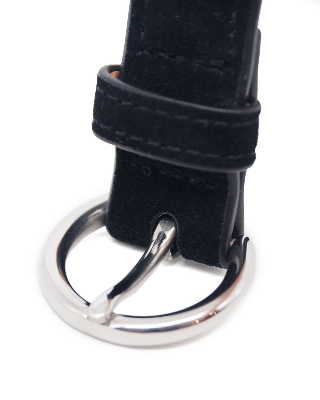 O-Ring Suede Belt (Black)