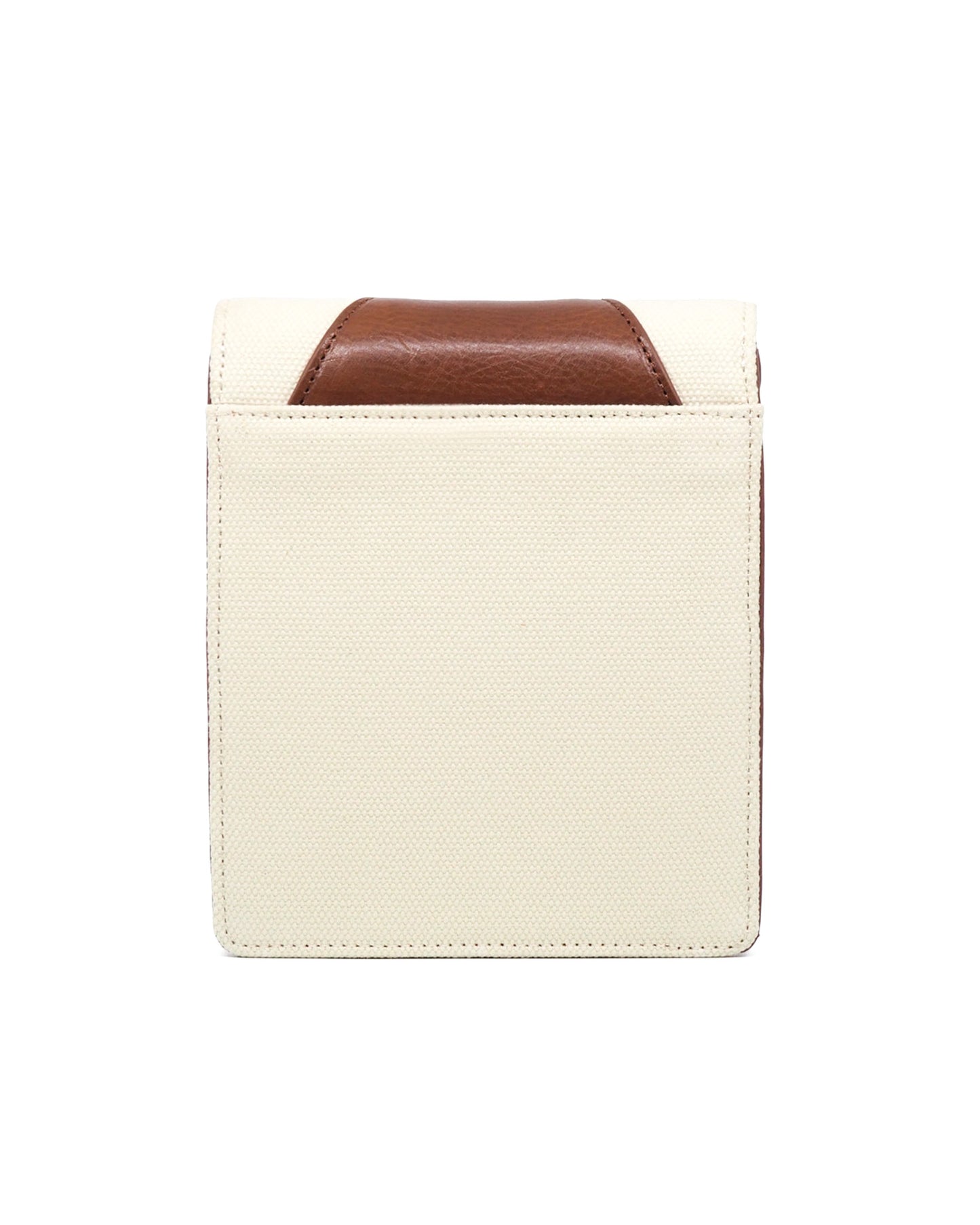 Explorer Canvas Crossbody (Ivory/ Cognac)