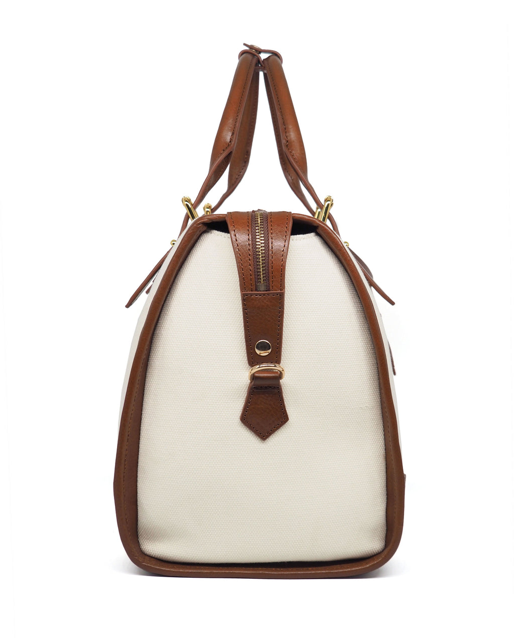 Viaggio 重型帆布行李袋（象牙色/干邑色）