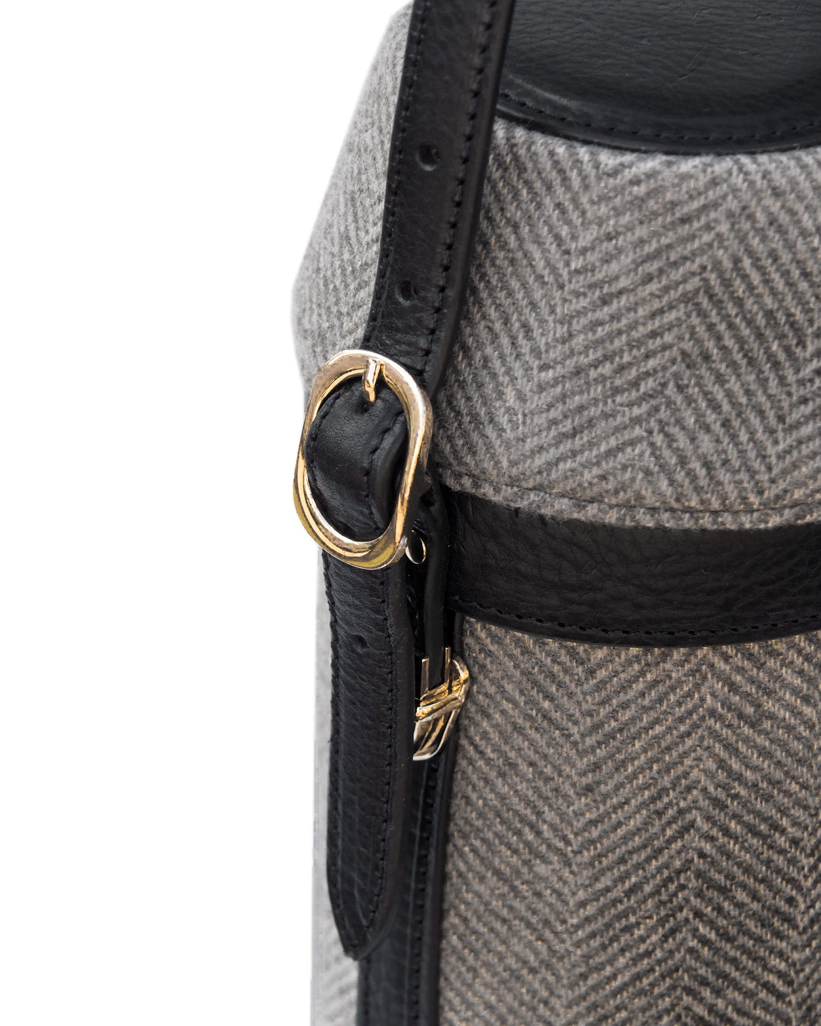 Storm System Herringbone Wine Carrier (Grey/ Nero)