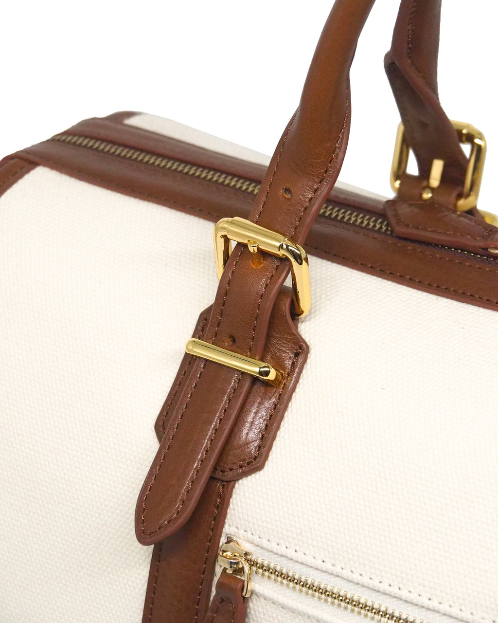 Viaggio 重型帆布行李袋（象牙色/干邑色）