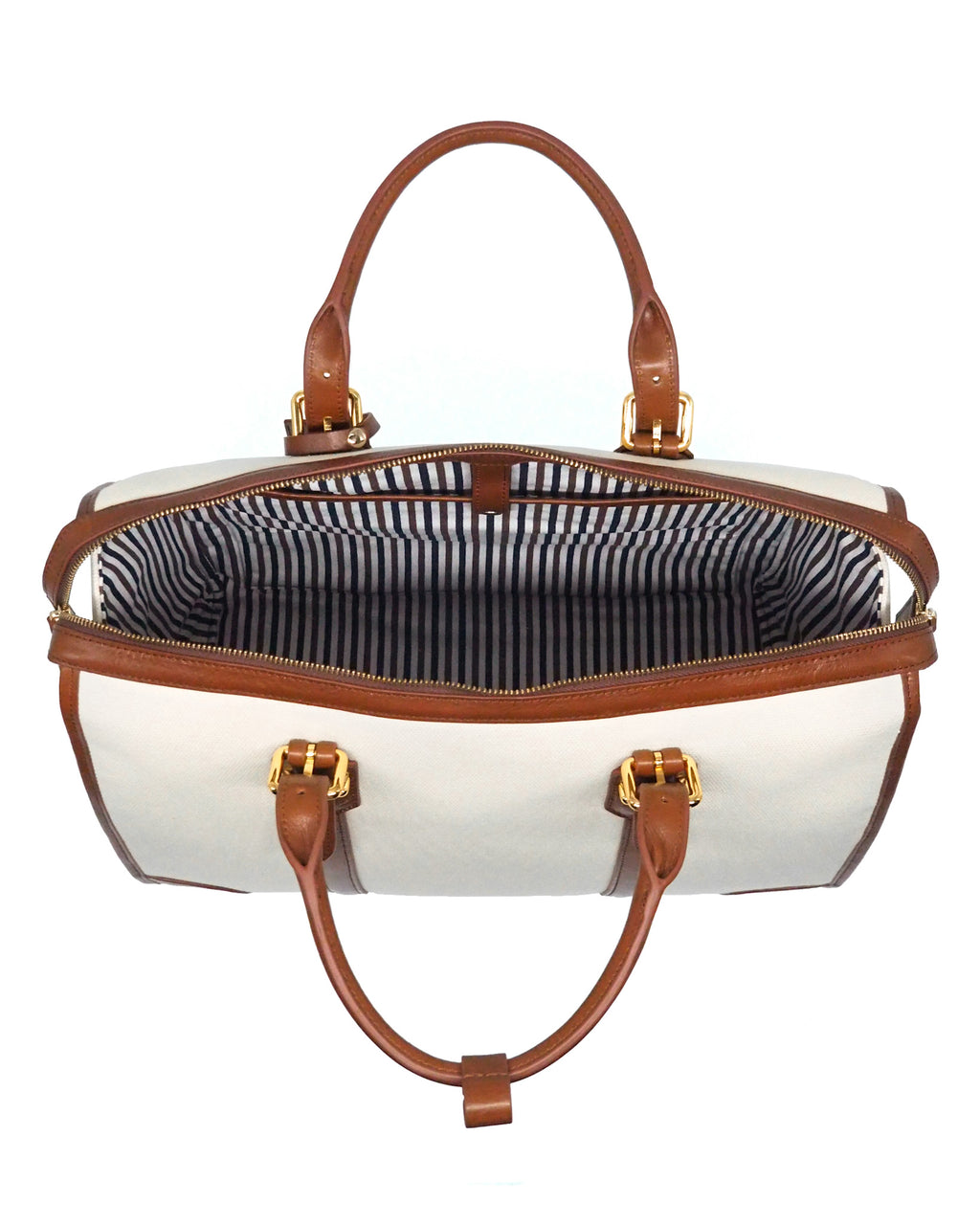 Viaggio 重型帆布行李袋（象牙色/干邑色）