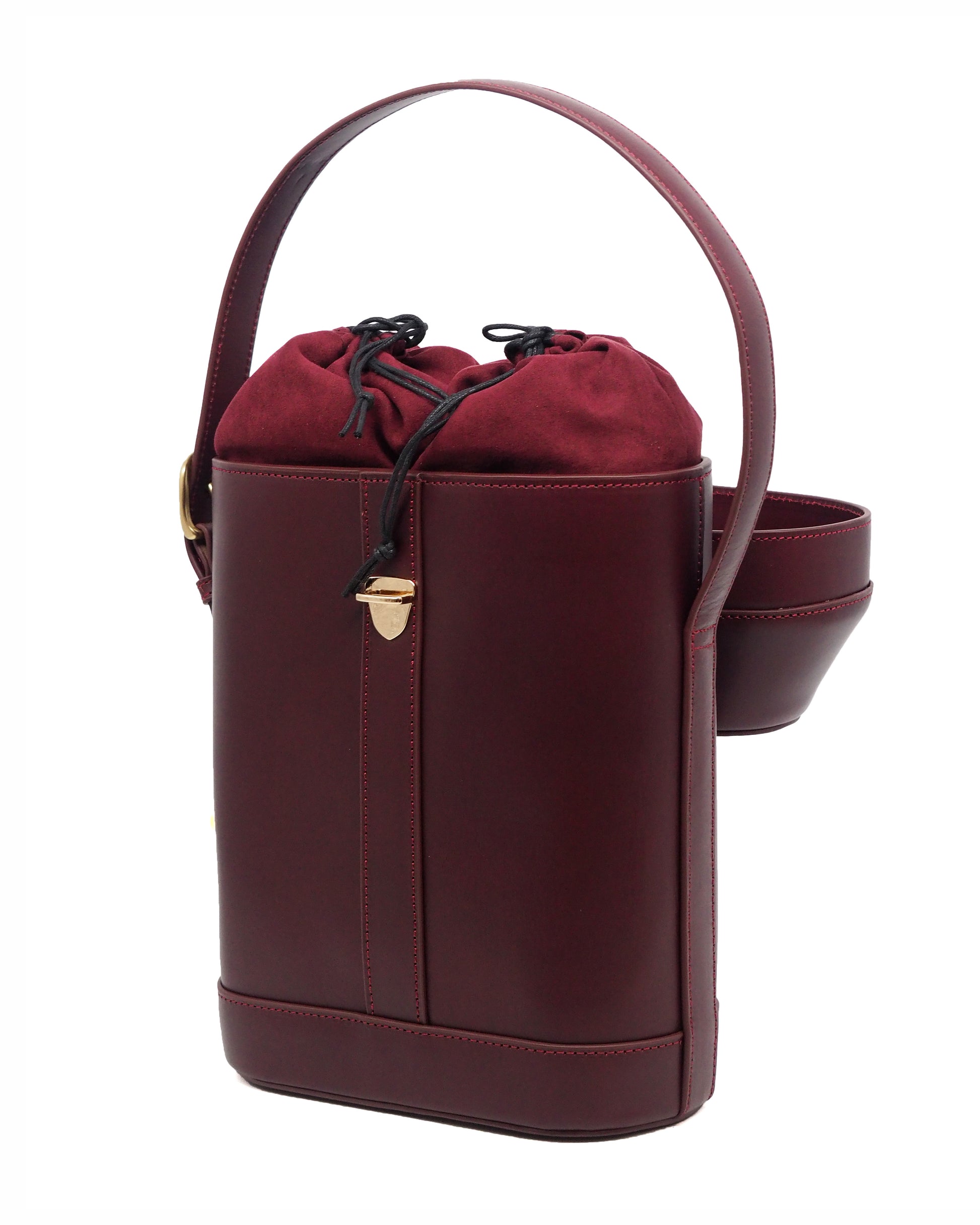 Duo Wine Carrier (Burgundy Lamma Belly)
