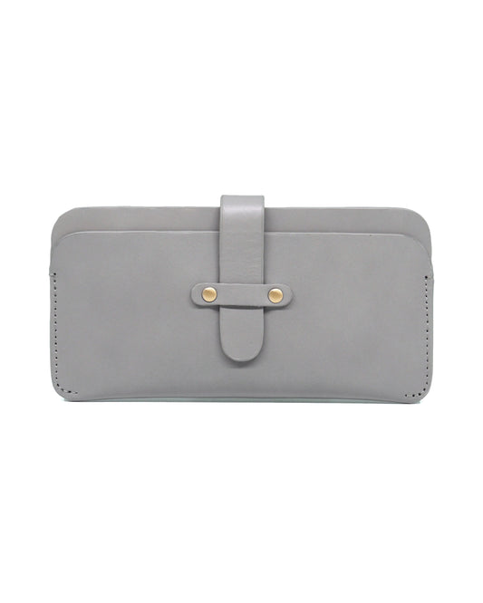 Leather Phone Sleeve (Silver Grey)