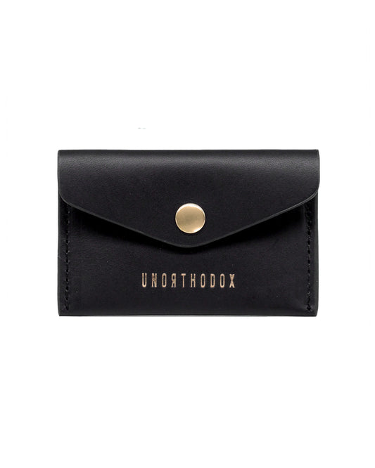 Envelope Leather Card Holder (Nero Lamma Belly)