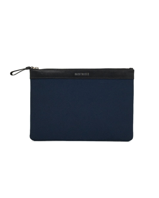 雙色尼龍平板電腦袋（海軍藍）