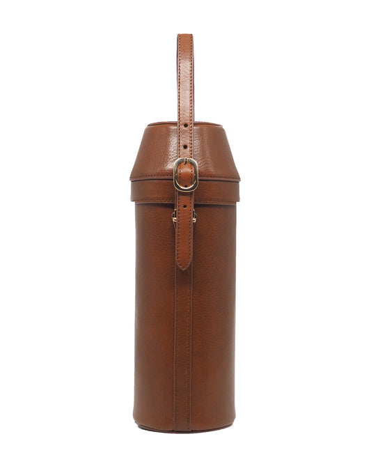 Leather Wine Carrier (Cognac)