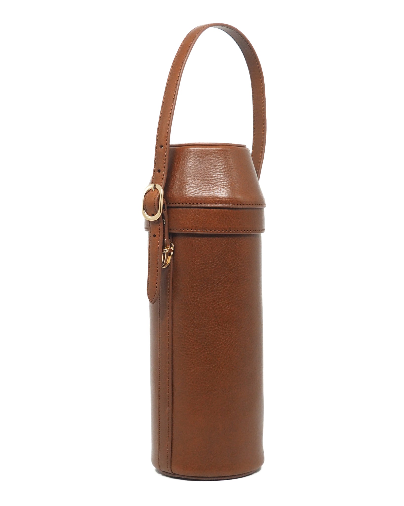 LOUIS VUITTON Vintage Natural Leather 90's Wine Carrier Bottle Bag/Case  Authentic