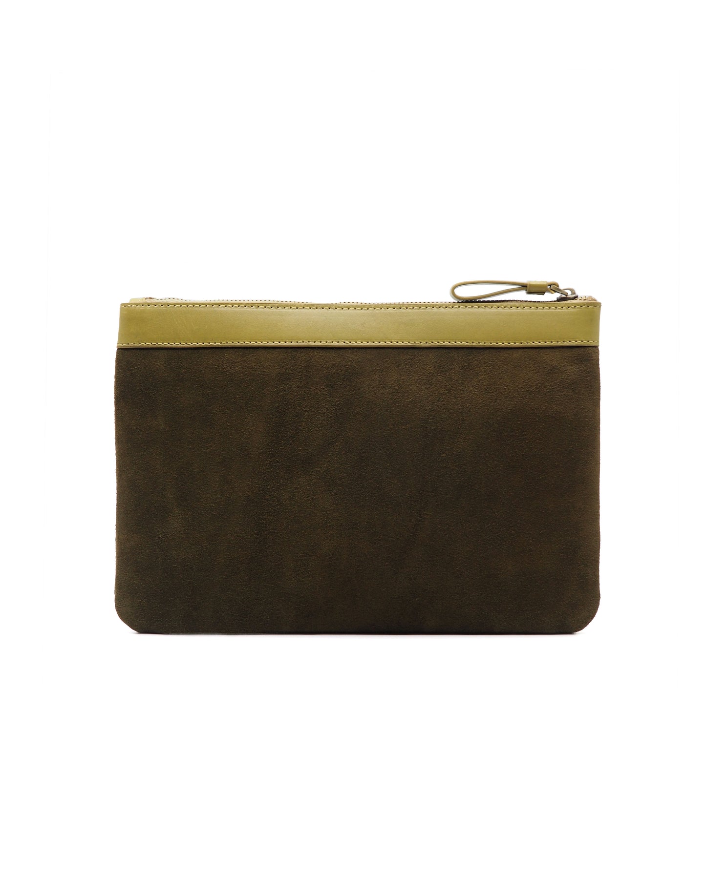 Suede Tablet Pouch (Moss Green)